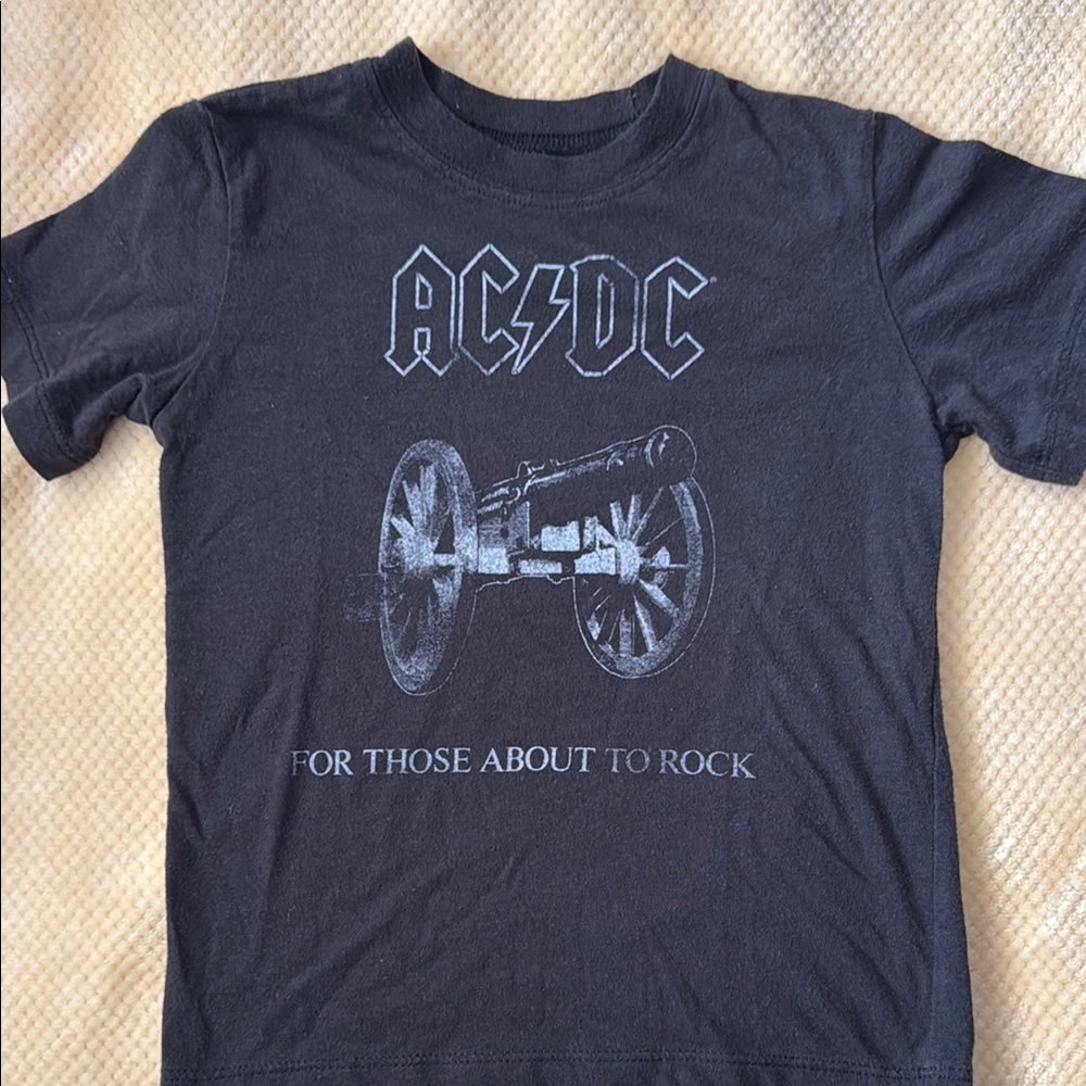 AC/DC Kids 4T Black Graphic T-Shirt